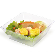 Tableware Disposable Bowl Plastic Bowl Square Bowl 10 Oz